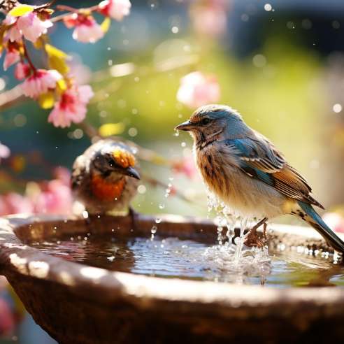 Attract Birds to Your Backyard by Offering Water and Bird Baths