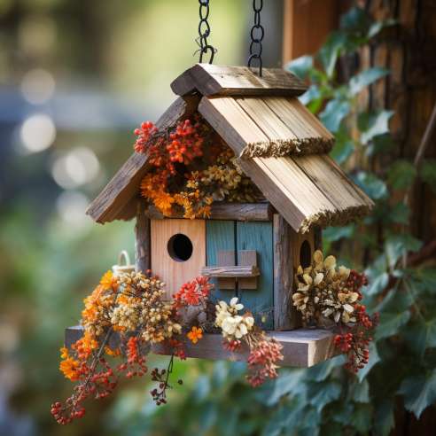 Attract Birds to Your Backyard by providing Birdhouses and Nesting Materials