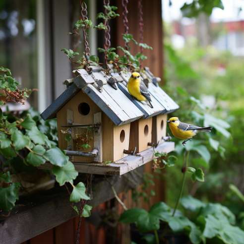 Attract Birds to Your Backyard by providing nesting boxes