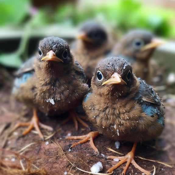 Baby Birds Poop Right After Eating